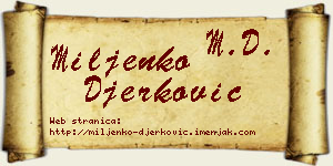 Miljenko Đerković vizit kartica